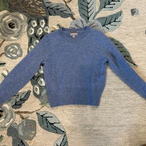 J. Crew Heather Blue Women's cashmere Crew Neck Sweater